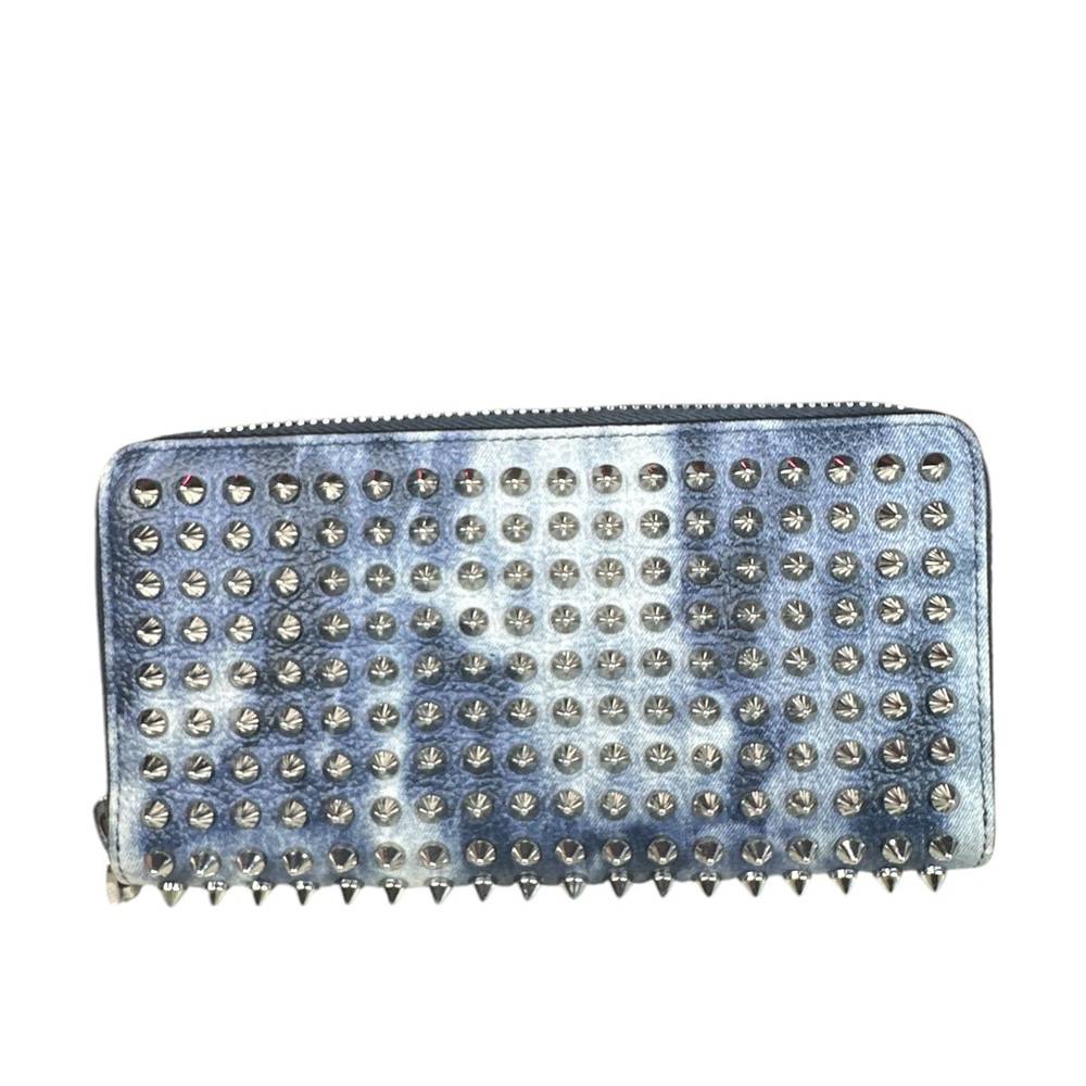 #2505 CHRISTIAN LOUBOUTIN studding long zip wallet - Picture 2 of 13